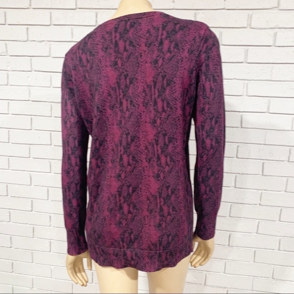 Equipment Snake Print Cotton Cashmere Sweater - Picture 9 of 12